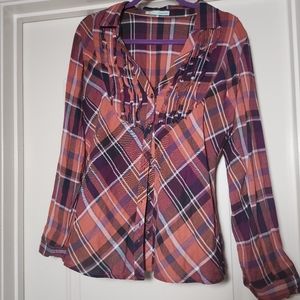 Maurices Button-Up Plaid